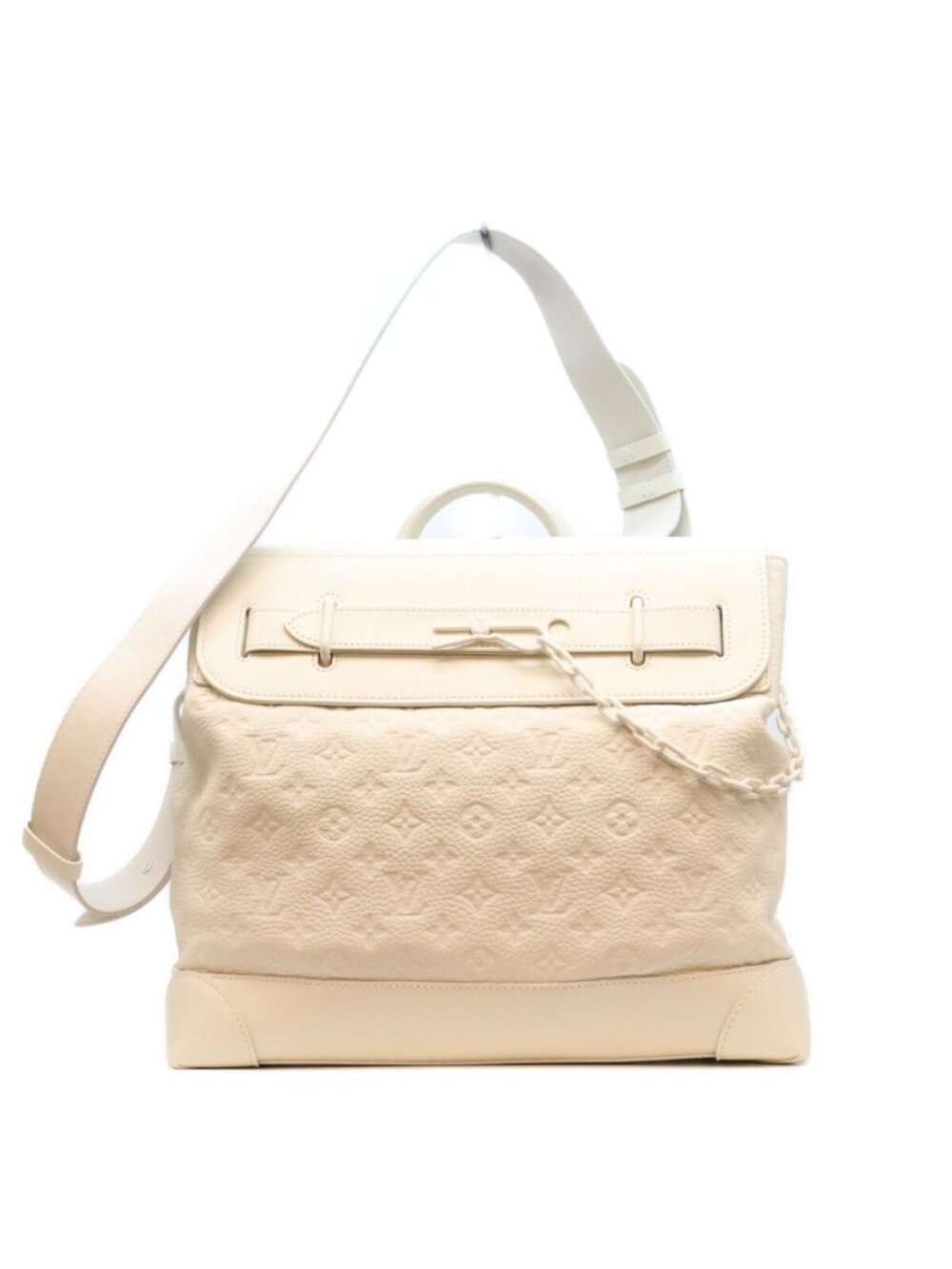 Louis Vuitton White Steamer PM